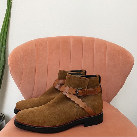 COACH Men’s Suede Chelsea Boots - Picture 2 of 3